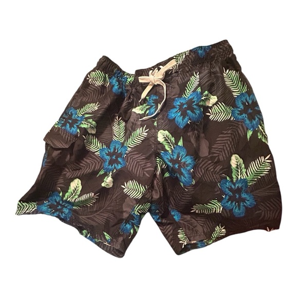Kanu Surf Other - Kanu Surf Black and Blue Floral Men's Board Shorts
